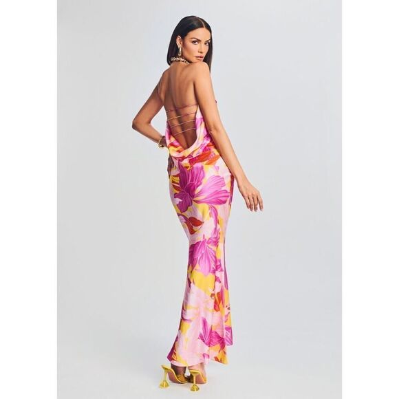 Retrofete KEATON SILK DRESS Botanical Floral small - Picture 5 of 10